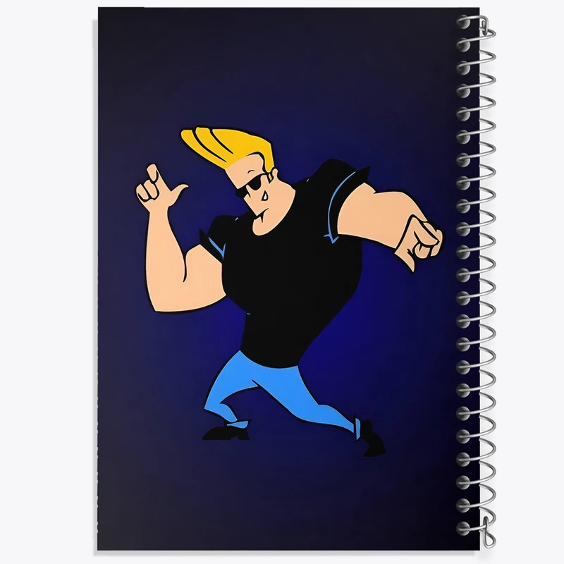 دفتر مشق 100 برگ خندالو طرح جانی براوو (Johnny Bravo) کد F8864