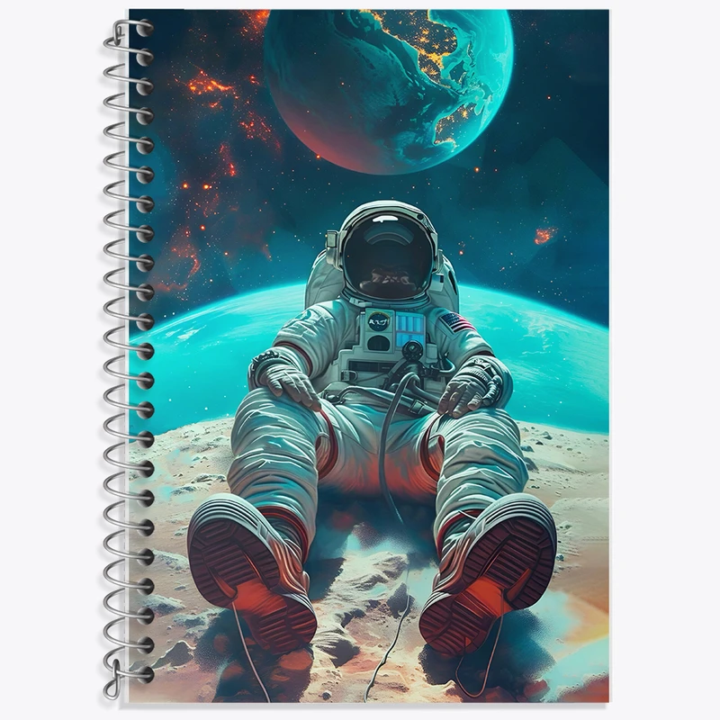 دفتر نت موسیقی 50 برگ خندالو طرح فضانورد کد F10097