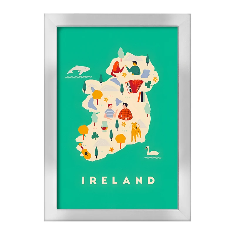 تابلو خندالو طرح ایرلند (Ireland) کد F14365