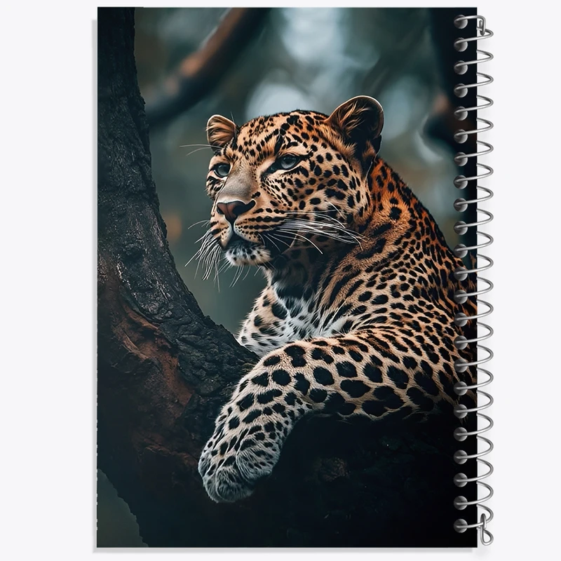 دفتر طراحی 50 برگ خندالو طرح پلنگ کد F12574