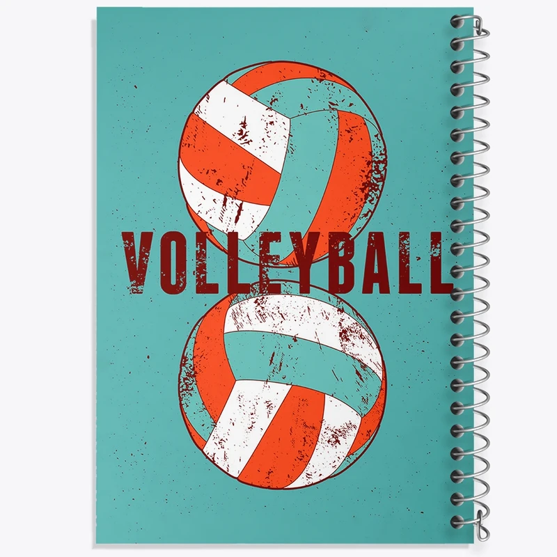دفتر طراحی 50 برگ خندالو طرح والیبال Volleyball کد 26428