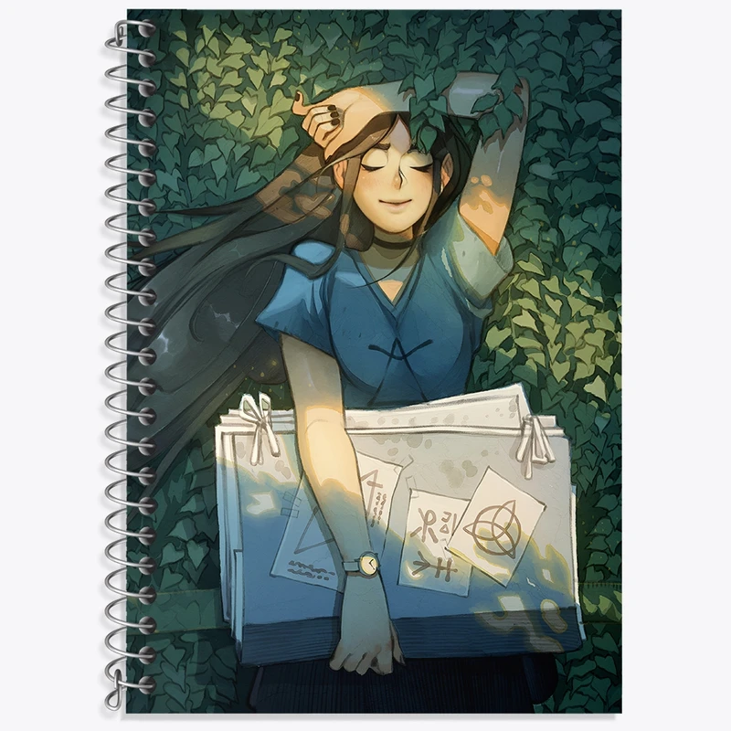 دفتر زبان 50 برگ خندالو مدل سه خط طرح دخترانه کد N7997