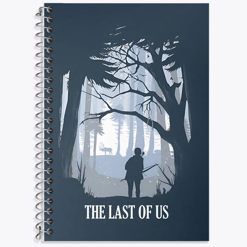 دفتر زبان 50 برگ خندالو مدل سه خط طرح آخرین بازمانده از ما (The Last Of Us) کد F13589