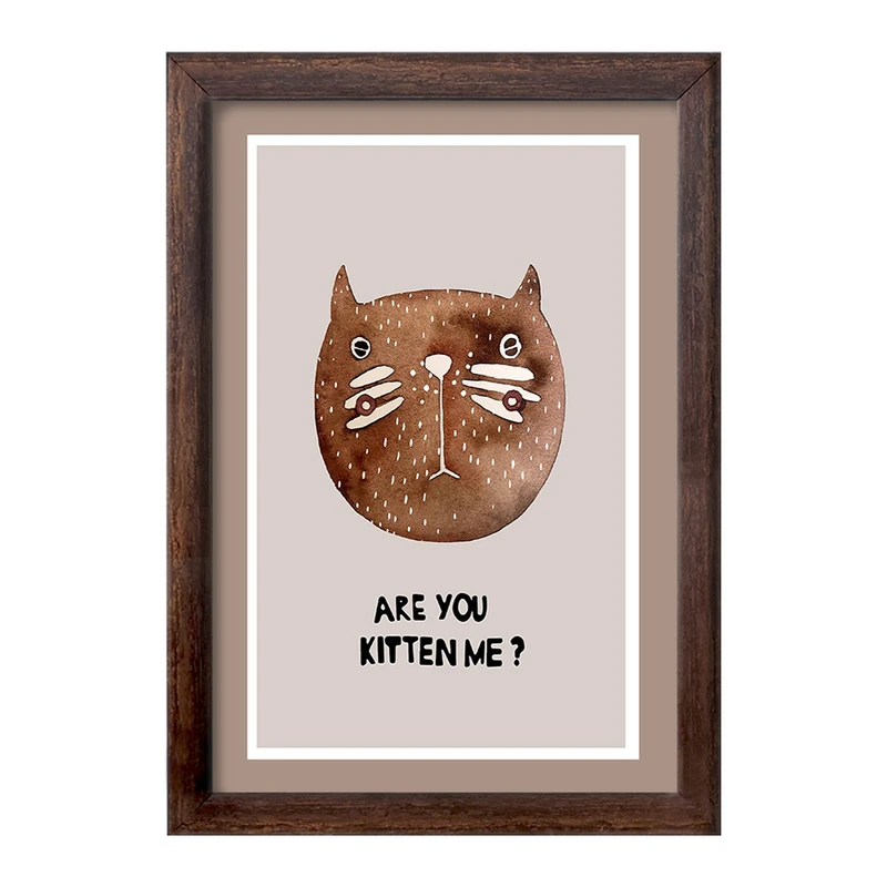 تابلو خندالو طرح گربه کد F11490