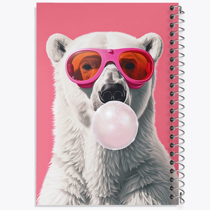 دفتر مشق 100 برگ خندالو طرح خرس قطبی کد F9724