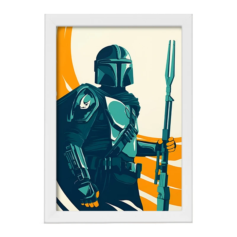 تابلو خندالو طرح مندلورین (The Mandalorian) کد F13748