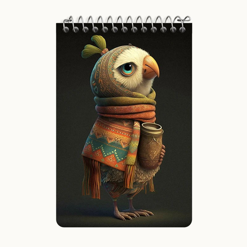 دفتر یادداشت 50 برگ خندالو طرح عقاب کد F10734