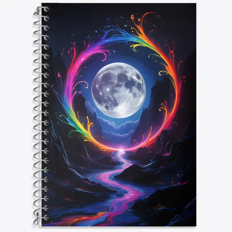 دفتر لغت 50 برگ خندالو طرح ماه (Moon) کد F11760