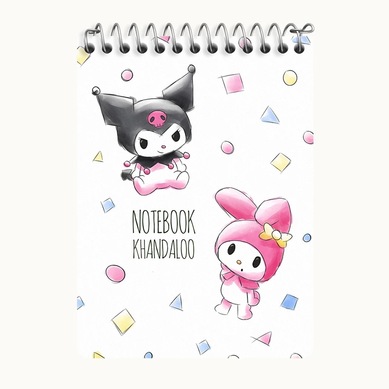 دفتر یادداشت 50 برگ خندالو طرح کرومی (Kuromi) کد N7821