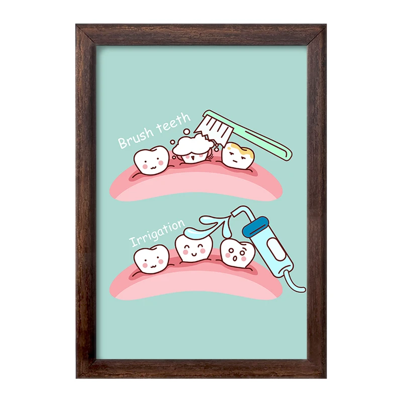 تابلو خندالو طرح دندان و دندان پزشکی کودکانه کد 36772