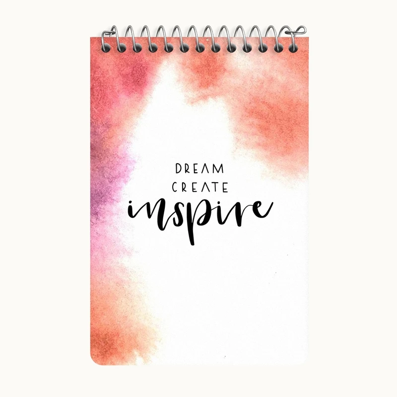 دفتر یادداشت 50 برگ خندالو طرح Dream Create Inspire کد F11499