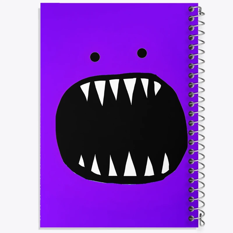 دفتر طراحی 50 برگ خندالو طرح هیولا بامزه کد N7459