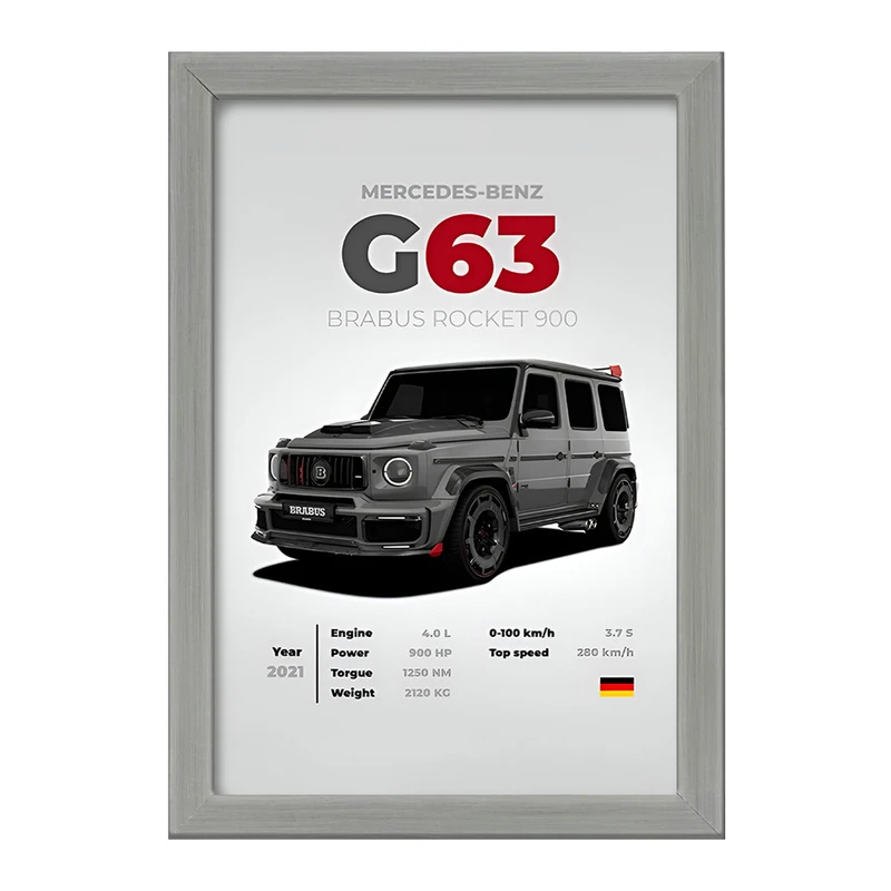 تابلو خندالو طرح مرسدس بنز (Mercedes Benz) کد F13485