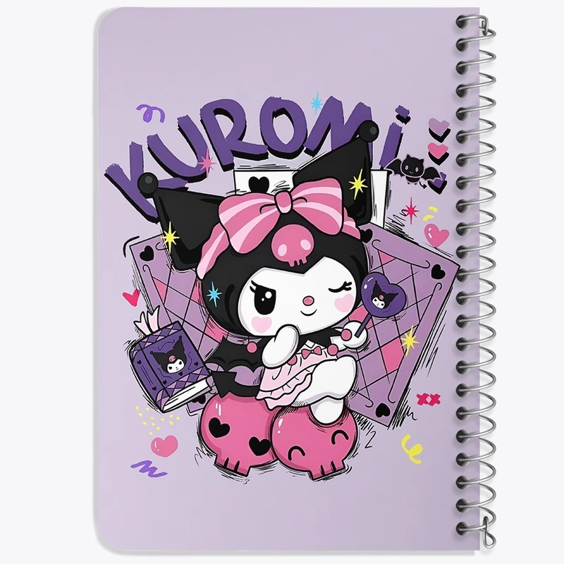 دفتر یادداشت 50 برگ خندالو طرح کرومی (Kuromi) کد N4220