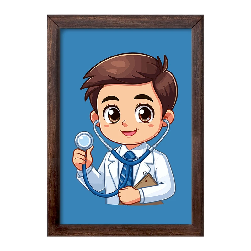 تابلو خندالو طرح پزشک و پرستار کودکانه کد 36491