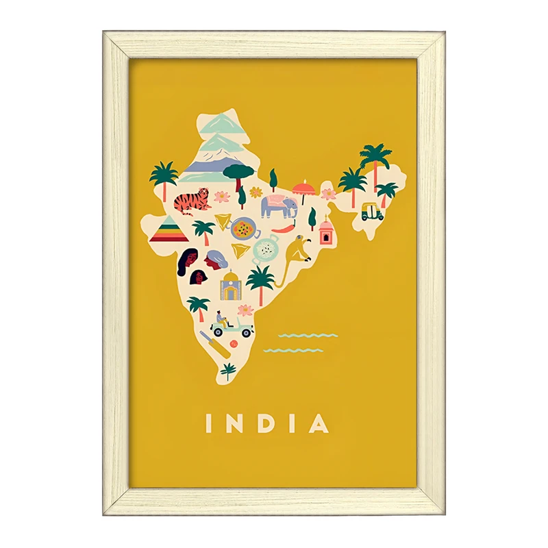 تابلو خندالو طرح هند (India) کد F14362