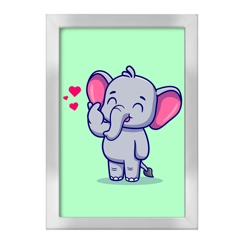 تابلو خندالو طرح  حیوانات بامزه فیل کد 25427