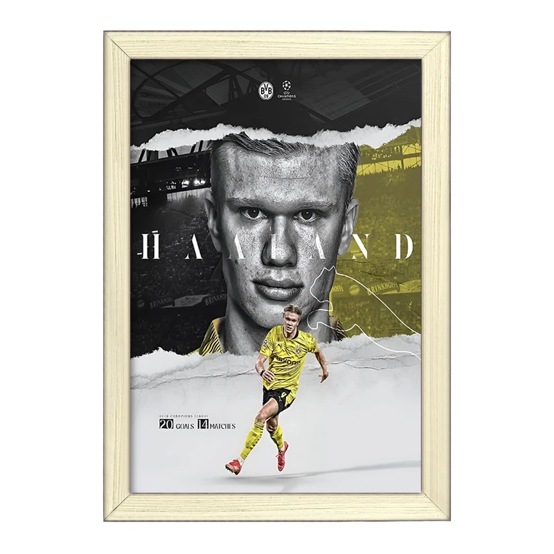 تابلو خندالو طرح ارلینگ هالند (Erling Haaland) کد F13512