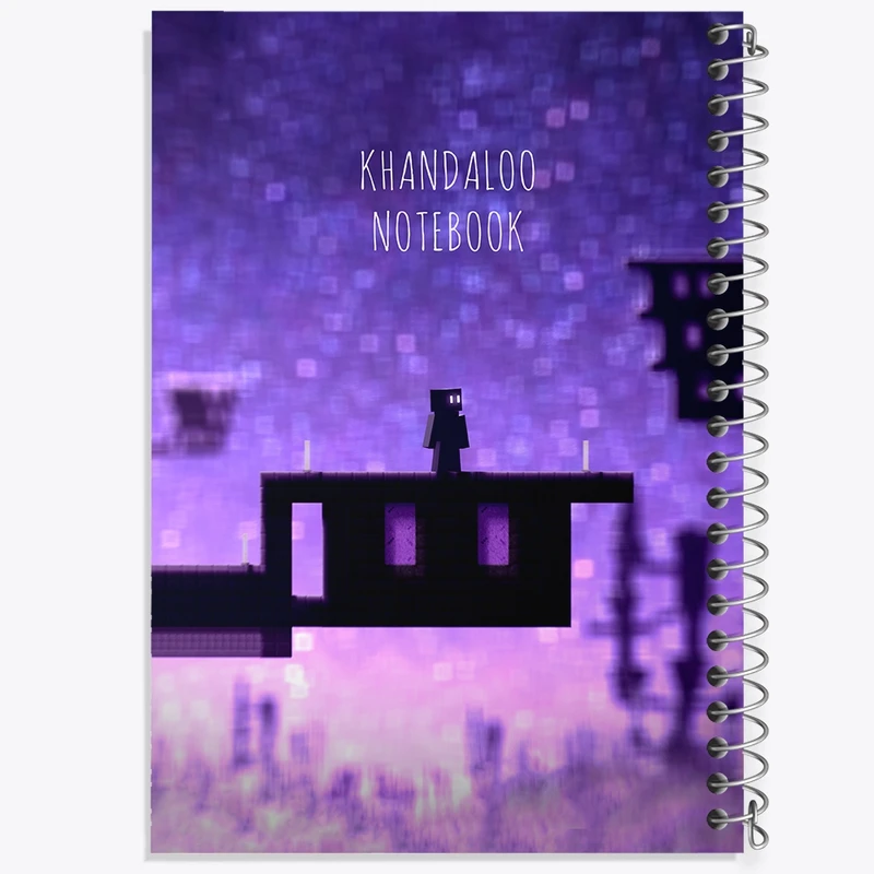 دفتر لیست خرید 50 برگ خندالو طرح بازی ماینکرافت (Minecraft) کد N8766