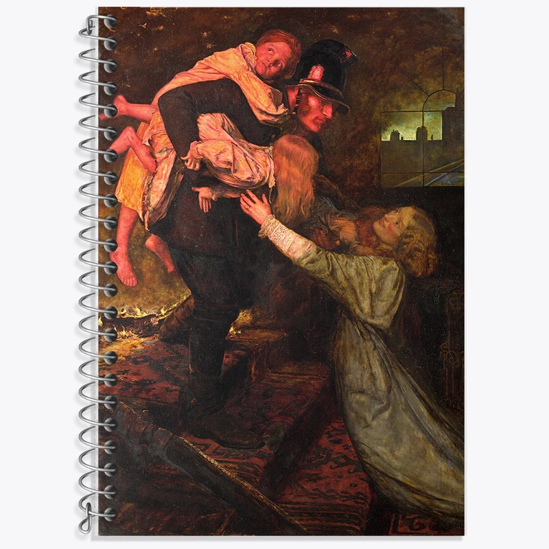 دفتر نت موسیقی 50 برگ خندالو طرح نقاشی نجات اثر سر جان اورت میلیس کد F12334