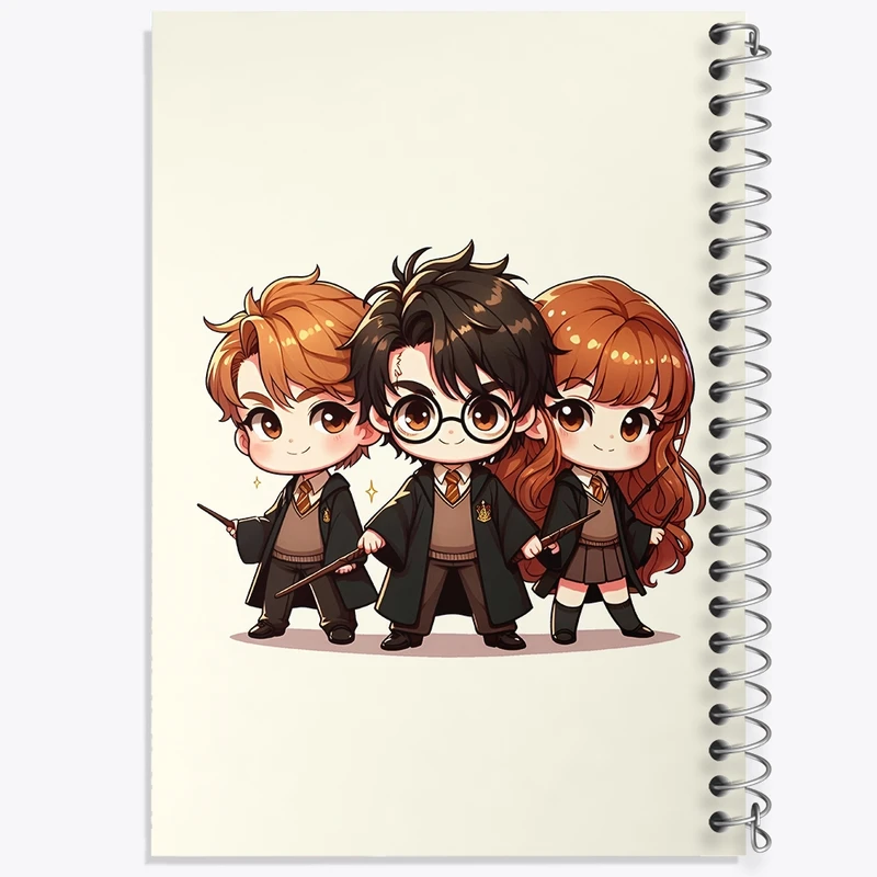 دفتر طراحی 50 برگ خندالو طرح هری پاتر (Harry Potter) کد N4602