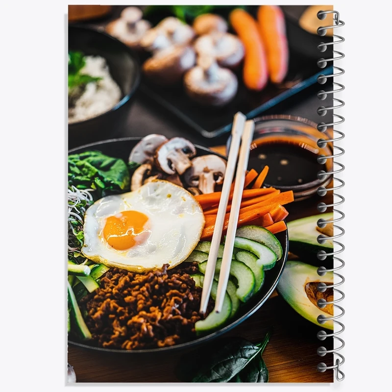 دفتر طراحی 50 برگ خندالو طرح سالاد  کد F83