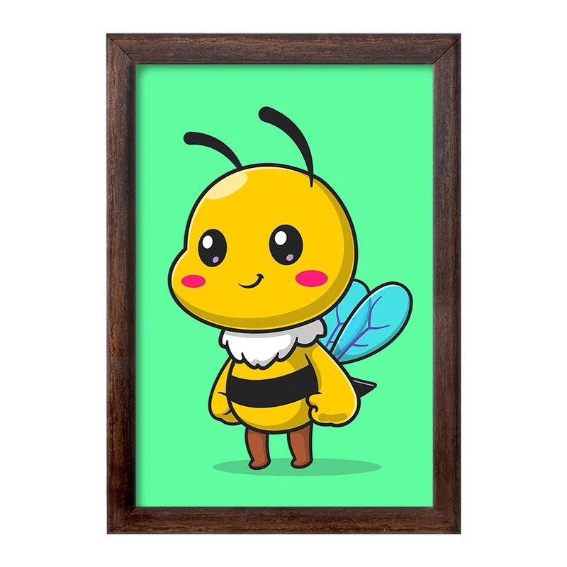 تابلو خندالو طرح حیوانات بامزه زنبور کد 29684