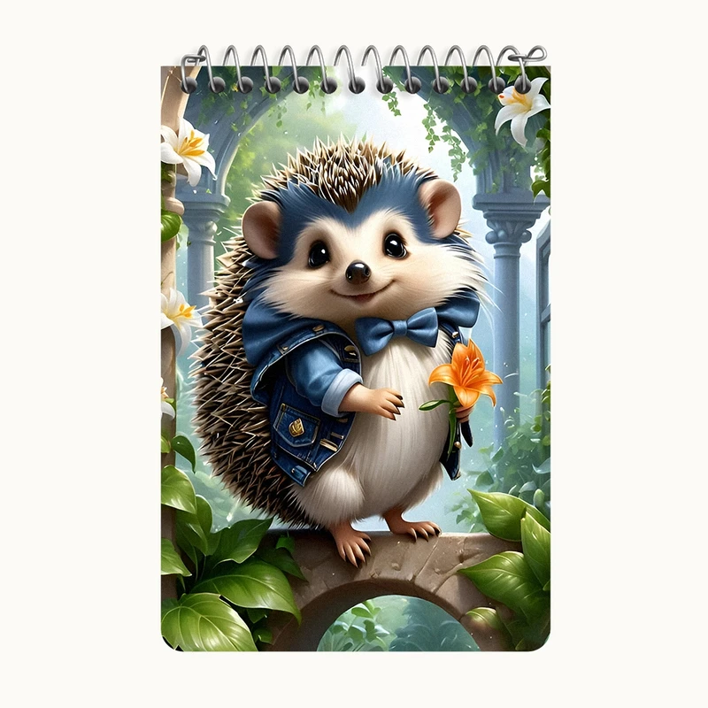 دفتر یادداشت 50 برگ خندالو طرح جوجه تیغی کد F6752