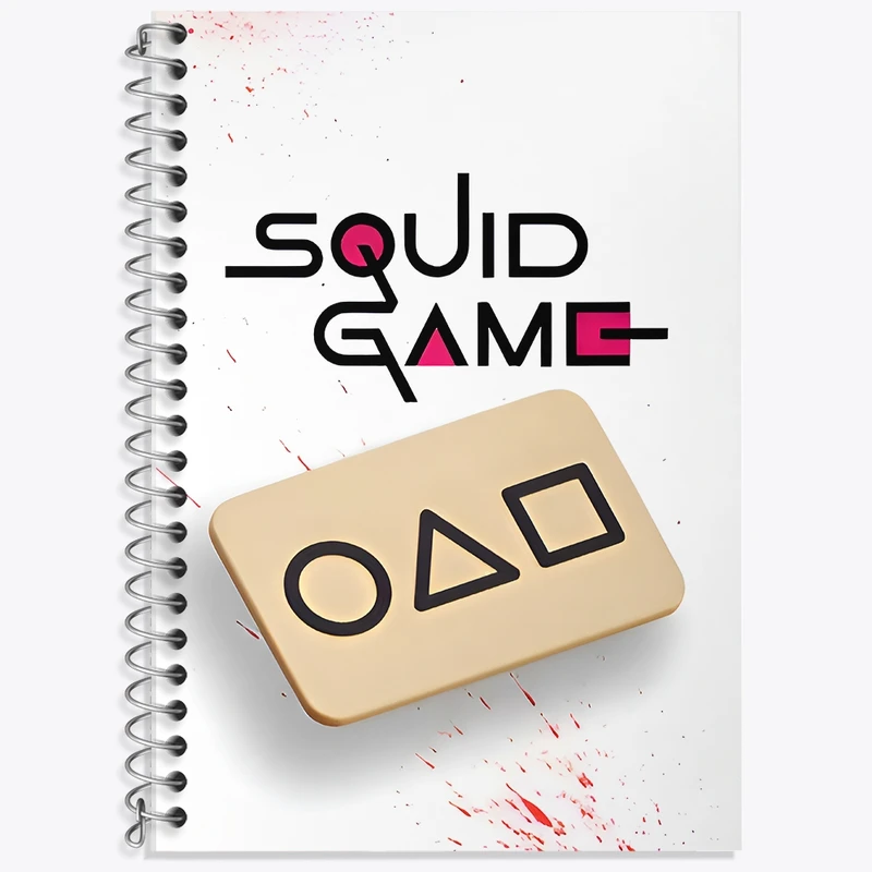 دفتر لغت 50 برگ خندالو طرح بازی مرکب (Squid Game) کد F11779