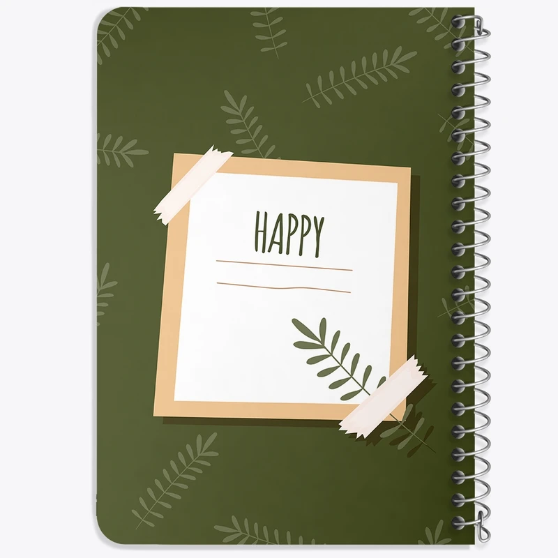 دفتر یادداشت 50 برگ خندالو طرح مینیمال کد N148
