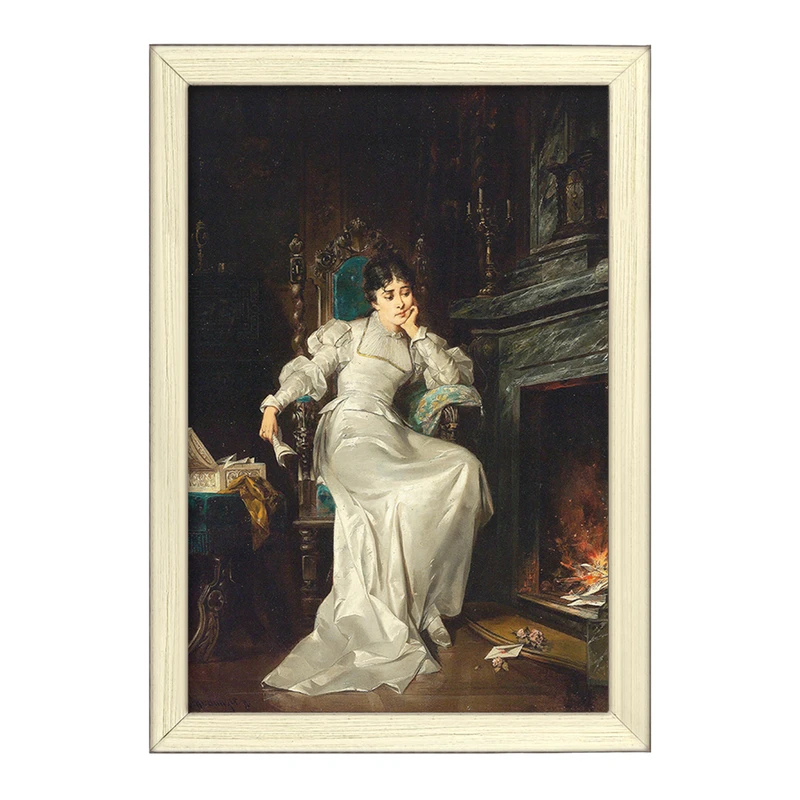 تابلو خندالو طرح نقاشی عشق گمشده اثر کارل شونینگر جوان کد F12129