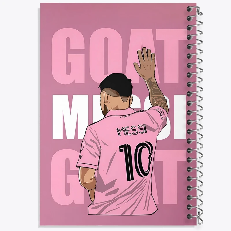 دفتر طراحی 50 برگ خندالو طرح لیونل مسی کد N2830