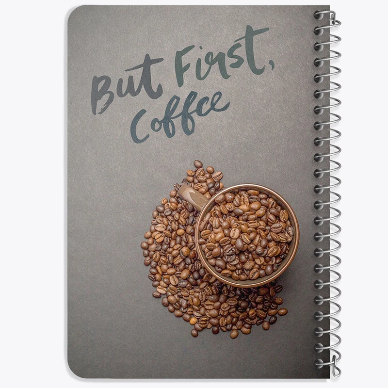 دفتر یادداشت 50 برگ خندالو طرح قهوه Coffee کد F64