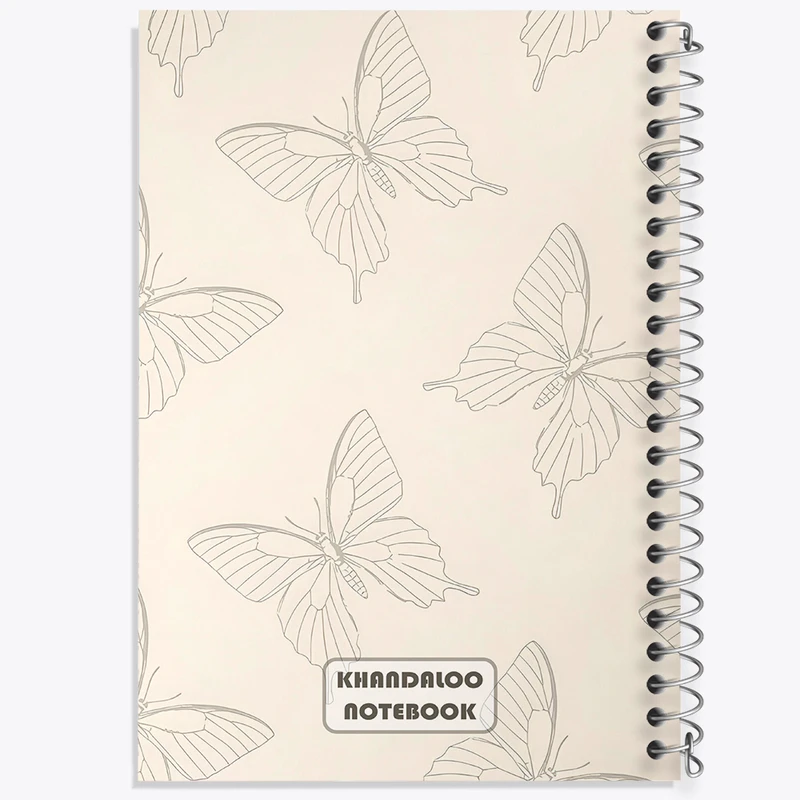 دفتر نقاشی 50 برگ خندالو طرح پترن پروانه (Butterfly) کد N8583