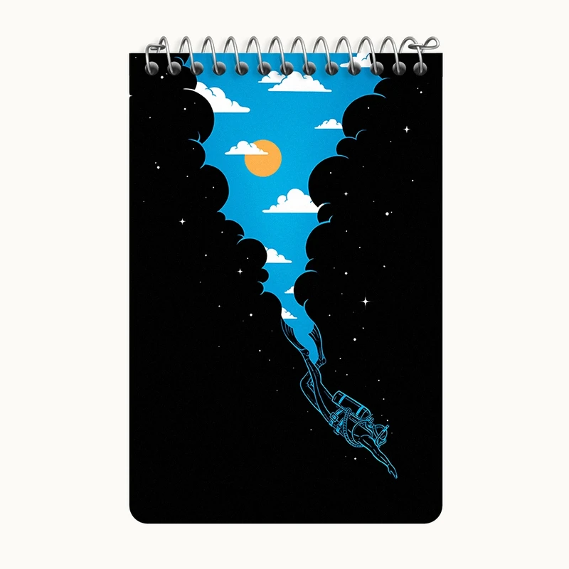 دفتر یادداشت 50 برگ خندالو طرح غواص کد F3394