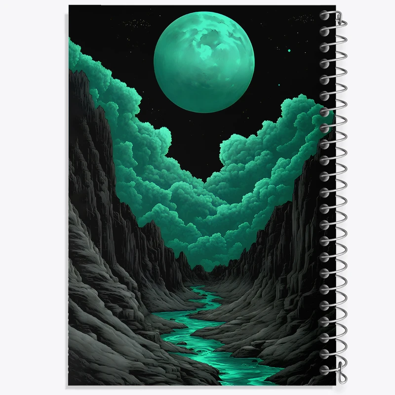 دفتر مشق 50 برگ خندالو طرح ماه (Moon) کد F11613