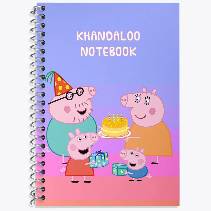 دفتر لغت 50 برگ خندالو طرح انیمیشن پپا پیگ (Peppa Pig) کد N9236