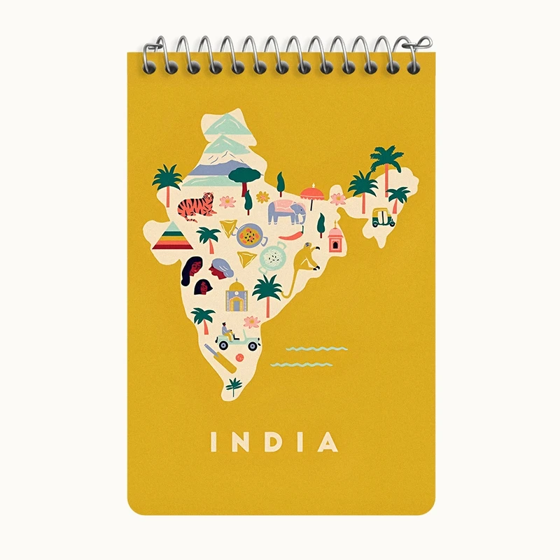 دفتر یادداشت 50 برگ خندالو طرح هند (India) کد F14362