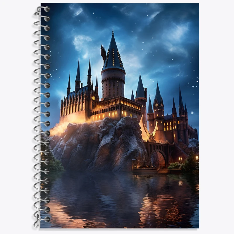 دفتر زبان دوخط 50 برگ خندالو طرح هاگوارتز هری پاتر کد F4266