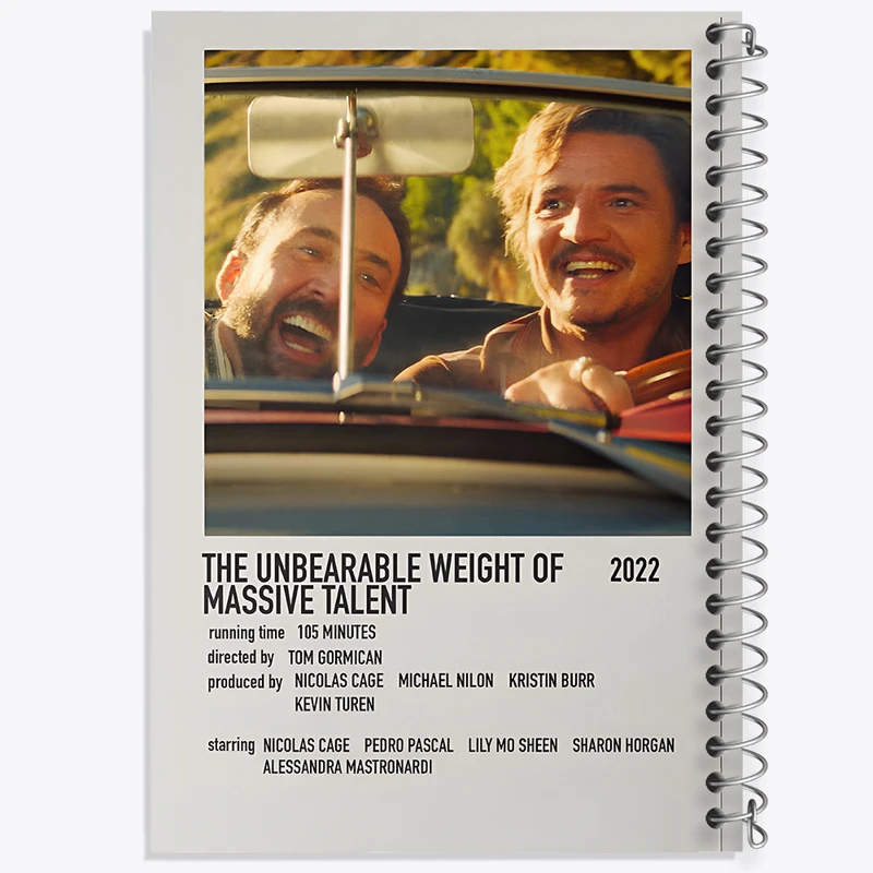 دفتر مشق 50 برگ خندالو طرح The Unbearable Weight of Massive Talent کد F13286