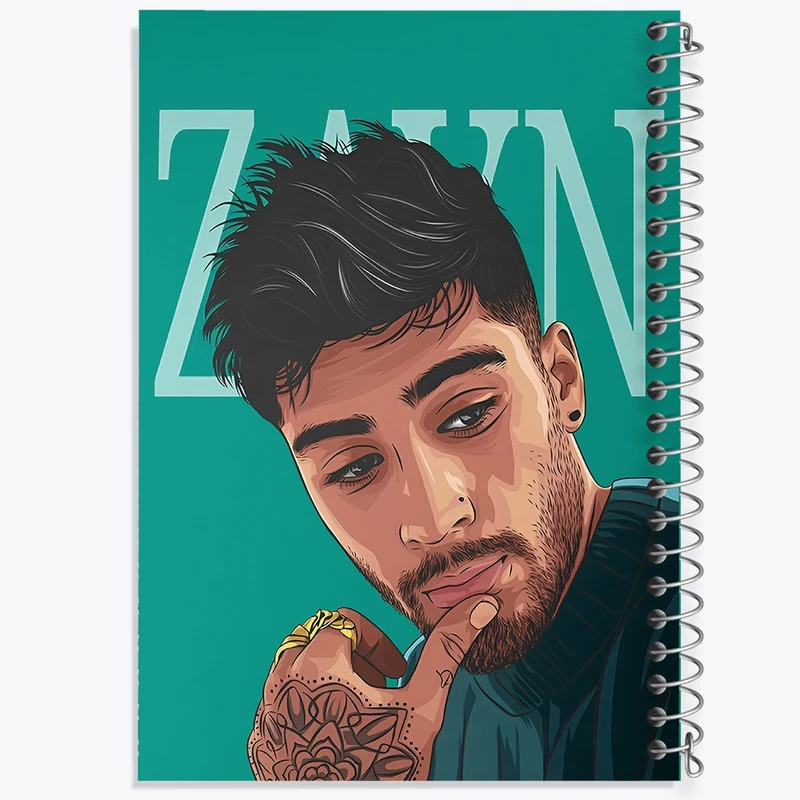 دفتر شطرنجی 50 برگ خندالو طرح زین مالک (Zayn Malik) کد F10226
