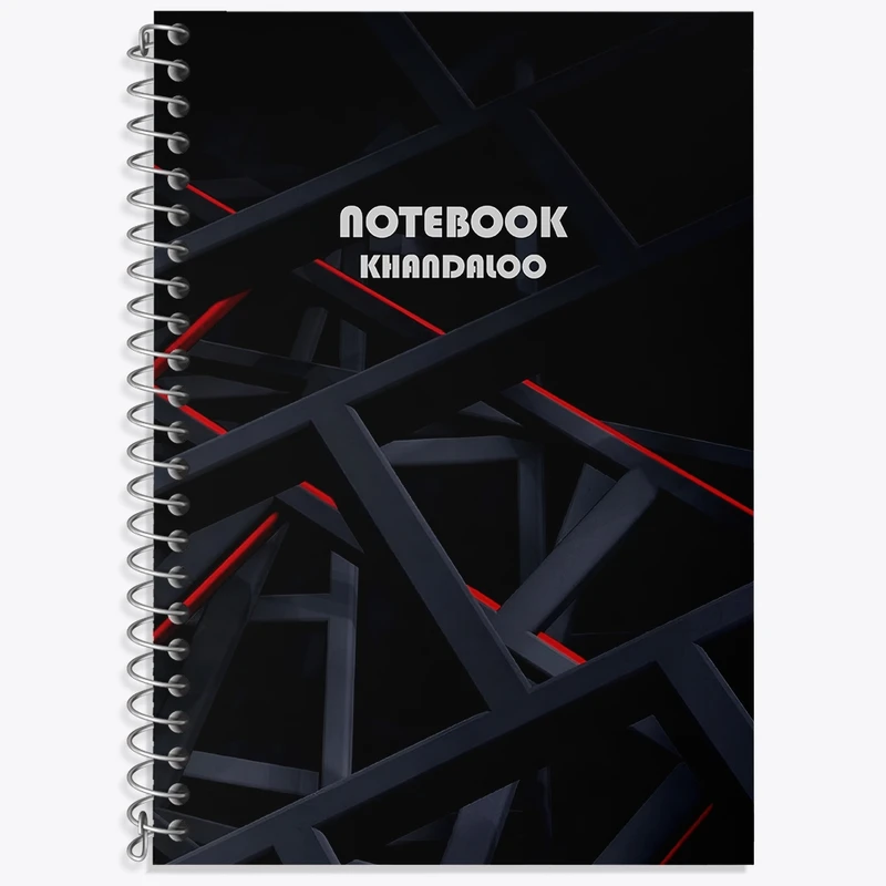 دفتر زبان 50 برگ خندالو مدل سه خط طرح مدرن کد N7578