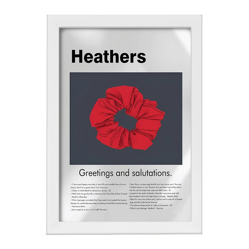 تابلو خندالو طرح Heathers کد F13810