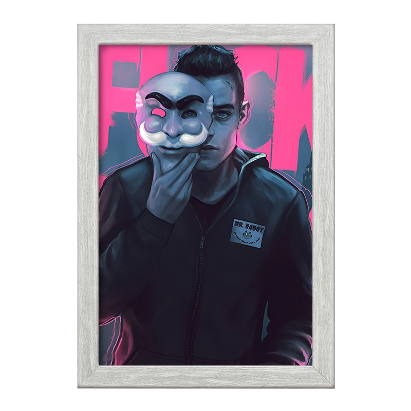 تابلو خندالو طرح مستر ربات (Mr. Robot) کد F13684