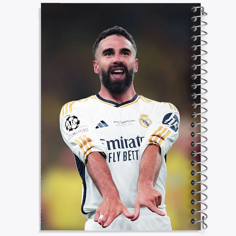 دفتر مشق 50 برگ خندالو طرح دنی کارواخال (Dani Carvajal) کد F14343