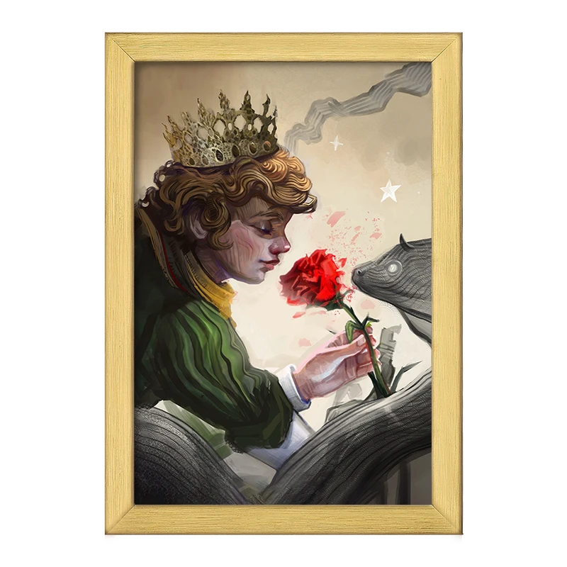 تابلو خندالو طرح شازده کوچولو کد F1265