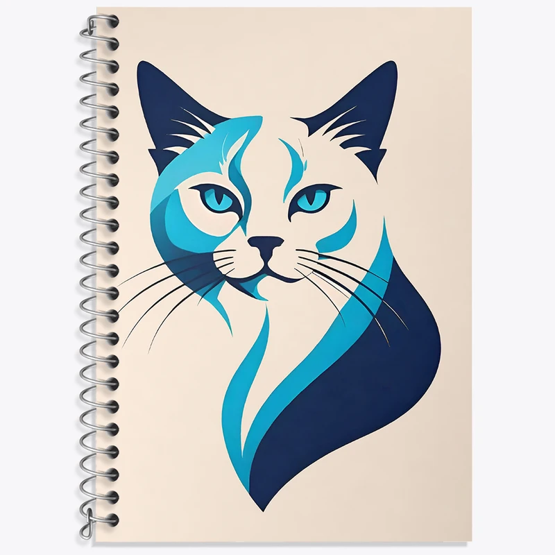 دفتر نت موسیقی 50 برگ خندالو طرح گربه کد F3829