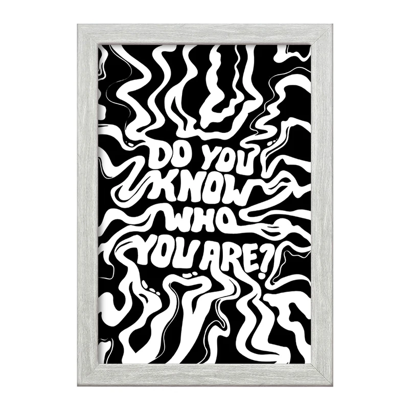 تابلو خندالو طرح Do You Know Who You Are? کد F4074