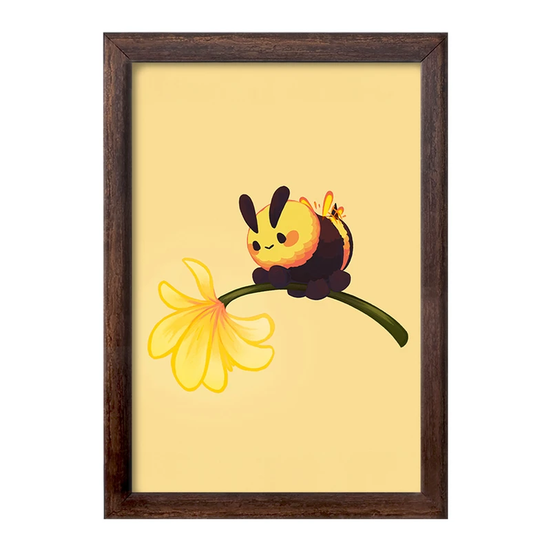 تابلو خندالو طرح زنبور حیوانات بامزه  کد 21054