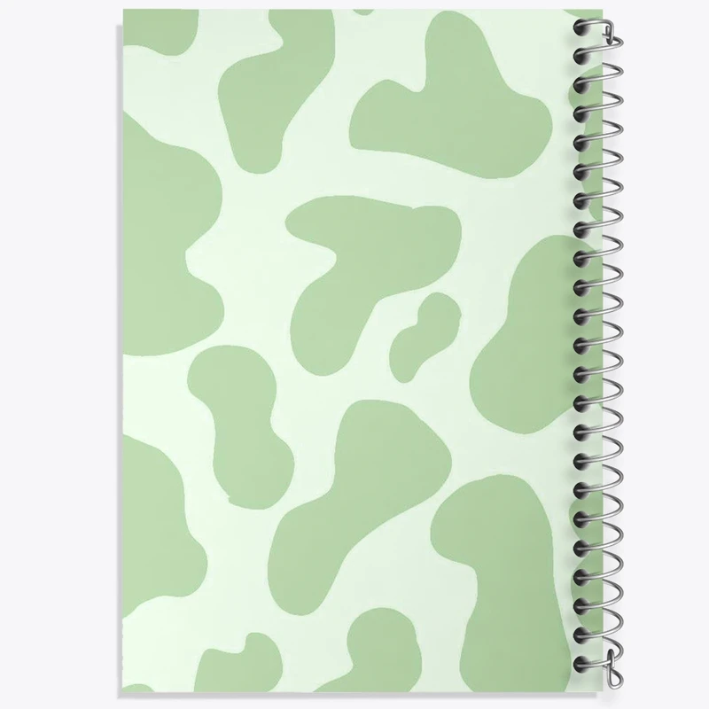 دفتر طراحی 50 برگ خندالو طرح لکه رنگ سبز کد N2756